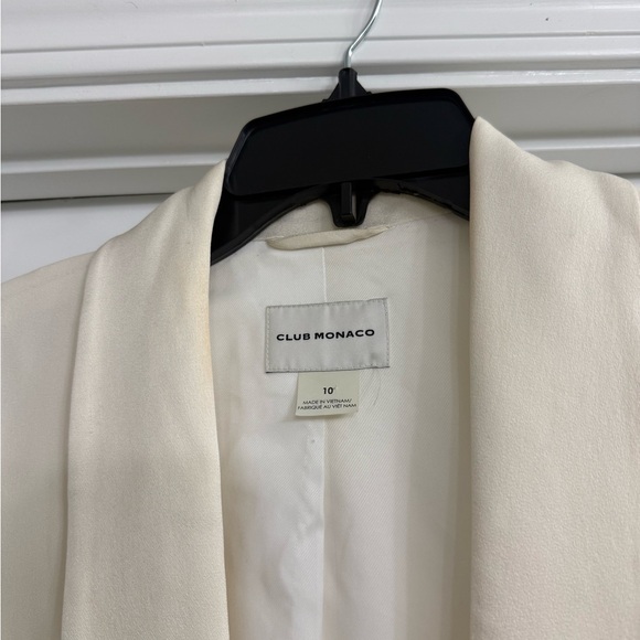 Club Monaco Cream Shawl-Collar Blazer Jacket - Picture 2 of 4